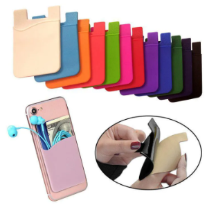 Mobile back pouch for keeping money, cards, hand free and other accessories